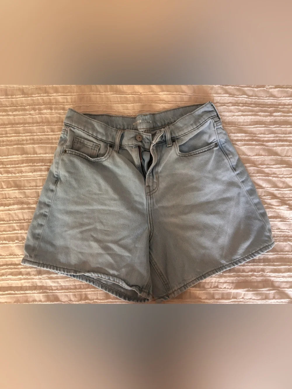 Old Navy light blue denim shorts